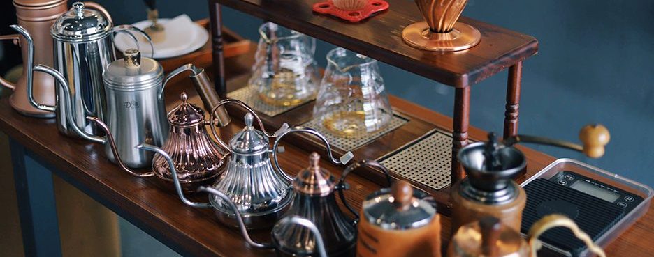 selection of coffee making methods